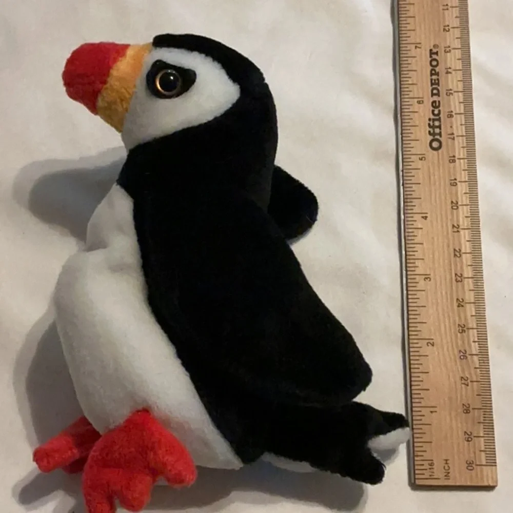 Ty Beanie Baby Puffin Beanie Baby Plush - Puffer - Black, White, Red, Yellow